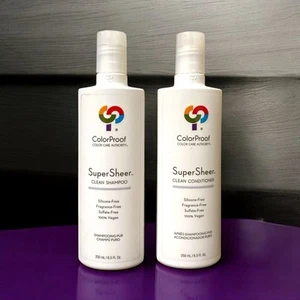 ColorProof SuperSheer Clean Shampoo and Conditioner Duo 8.5 Fl Oz - Picture 1 of 6