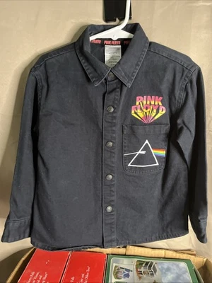 Chaqueta/camisa tipo mezclilla Pink Floyd Dark Side of The Moon 4T Foto 1 de 4