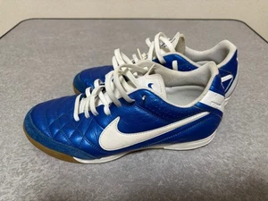 Nike Tiempo Natural IV Leather IC US 8.5 UK 7.5 509090 419 Soccer Futsal Shoes - Picture 1 of 5