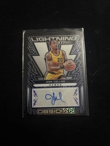 Baloncesto Obsidian John Collins 2021-22 Lightning Strike automático #ed/49 Hawks SP - Imagen 1 de 2