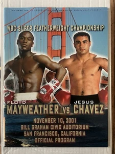 Floyd Mayweather Jr vs Jesus Chavez Boxing Program (2001) San Francisco, Ca - Picture 1 of 1