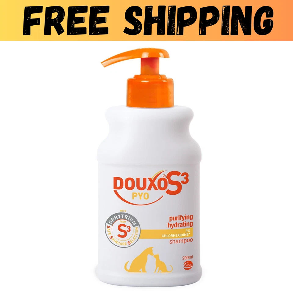 DOUXO S3 PYO Antibacterial and Antifungal Dog and Cat Shampoo - Hypoallergenic
