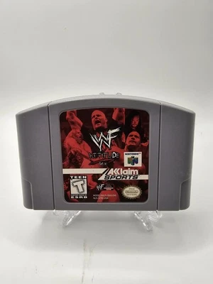 WWF Attitude Nintendo 64 N64 Probado Funcionando Auténtico 1997 Videojuego De Colección Foto 1 de 2