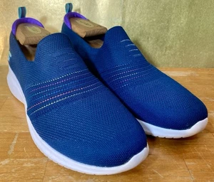 Skechers Schuhe Damen Größe 10 Blau Ultra Flex Serene Aura Slipper Sneaker 149179 - Bild 1 von 17