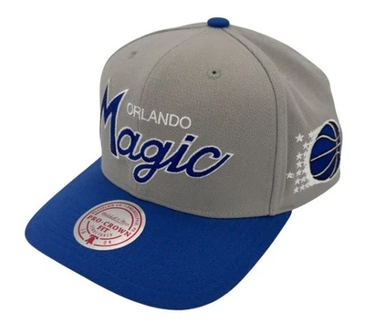 Gorra Mitchell & Ness NBA Orlando Magic Team Script 2.0 Pro Crown Snapback, Nueva Foto 1 de 4