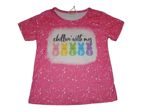 Boutique Girls Size XL 5-6 Peeps Easter Chillin' With My Peeps T-Shirt - Picture 1 of 3