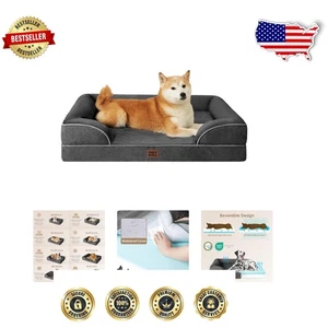 Luxury Orthopedic Dog Bed for Large Dogs - Waterproof Memory Foam Comfort - Picture 1 of 11