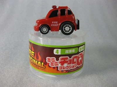 FIRE ENGINE Command Car Pull Back Car Mini Mini Choro Q KIRIN FIRE TOMY NIB - Image 1 of 4