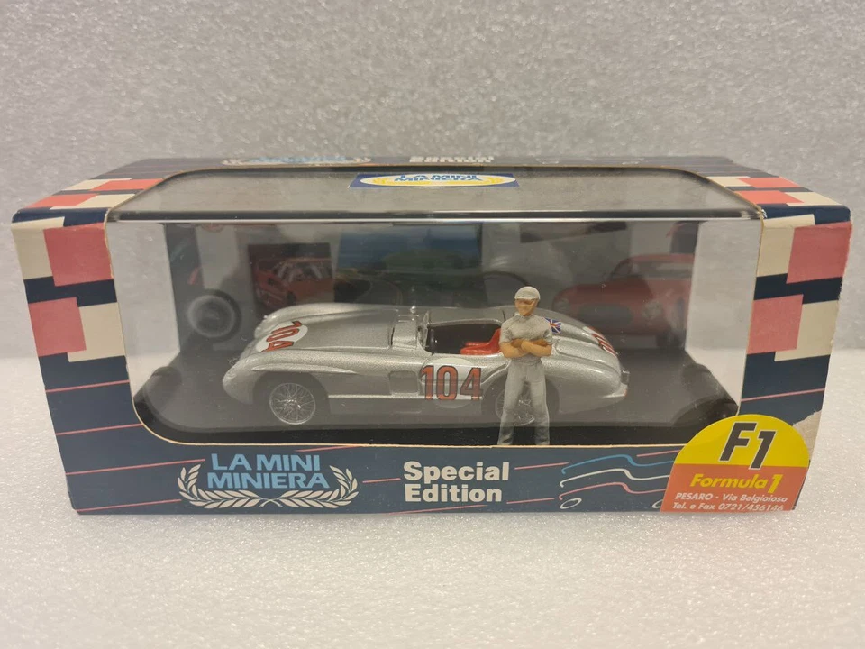 MERCEDES 300SLR T.FLORIO 55 + PILOTA FANGIO LAMINIMINIERA 1:43 S034 - Immagine 1 di 1