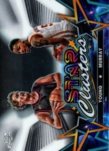 TRAE YOUNG & DEJOUNTE MURRAY 2023-24 TOPPS COSMIC CHROME STAR CLUSTERS SP #SC-1 - Picture 1 of 2