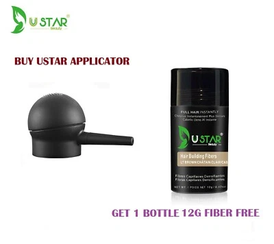 Aplicador de spray de fibra capilar con una botella gratis Fibra capilar marrón claro 12 g  Foto 1 de 4