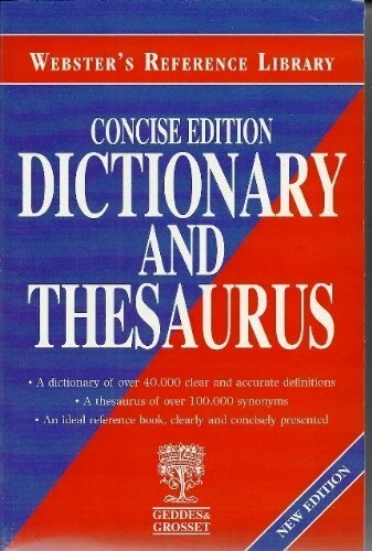 Websters Dictionary and Thesaurus By Kolektif - Image 1 of 1