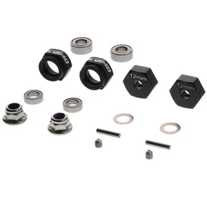 DT-02 Alu 12mm HEX Wheels Rims Hub Adapter for TAMIYA DF02 2WD RC Buggy Car - Picture 1 of 6