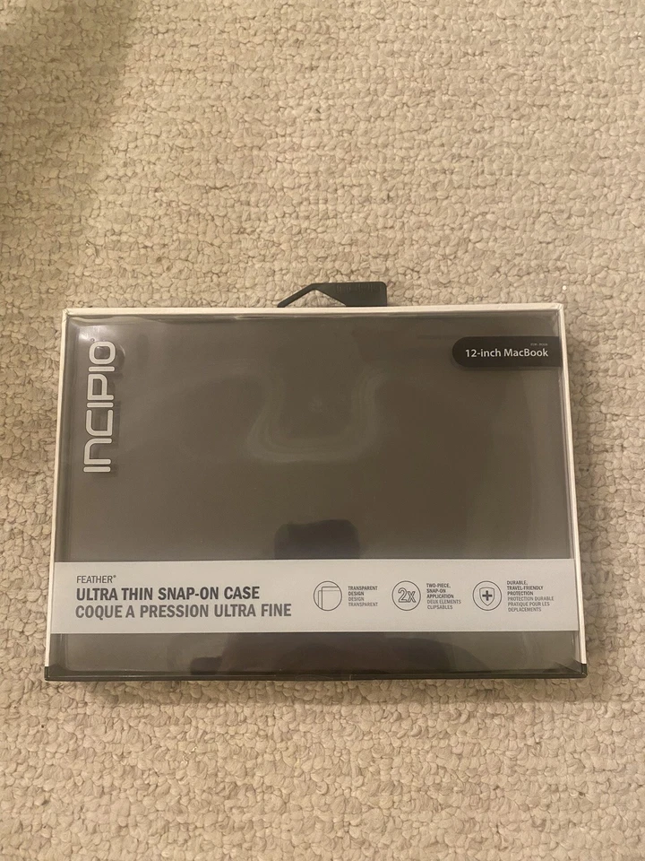 Incipio Feather Ultra Thin Snap-On Case for 12" MacBook Pro  (black) - Image 1 of 2