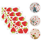 8 Sheets Strawberry Wall Sticker Stickers Home Decor Pattern