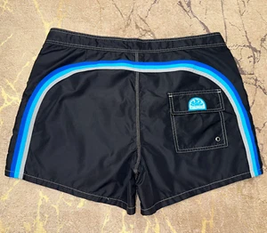 Rainbow Black Sundek 36 Beach Board Shorts Swim Trunks Bathing Suit Size 36 L - Picture 1 of 10