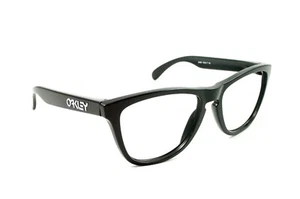 Marco de repuesto Oakley Frogskins negro mate blanco iconos solo auténtico - Imagen 1 de 4