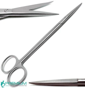 Dental Surgical ENT Scissors Kelly Straight 7" Sharp/Sharp Instruments - Picture 1 of 5