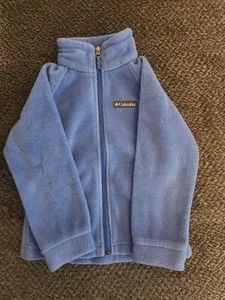 Kid's Columbia Full Zip Fleece Jacket, XXS (4/5), Blue, 2 Zippered Pockets  - Picture 1 of 3