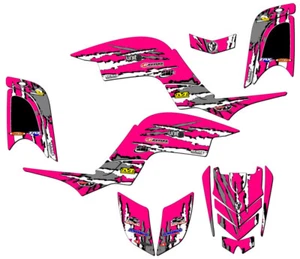 Kit de Gráficos Senge Rosa Raptor 660 Shredder todos los Años Compatible con Yamaha - Imagen 1 de 7