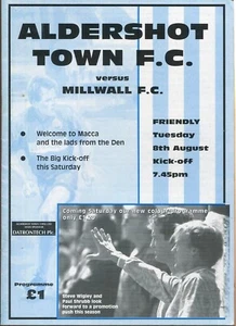 Aldershot Town v Millwall 08/08/95 Friendly - Picture 1 of 1