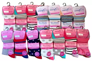 Calcetines para diabéticos no elásticos sueltos para mujer Top agarre suave algodón ricos 4-8 - Imagen 1 de 3