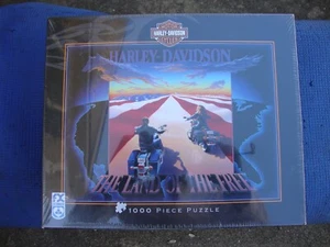 Harley-Davidson The Land of The Free ~ 1000-Piece Puzzle - Very Rare - Picture 1 of 3