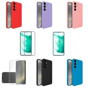 Funda Para Samsung Galaxy S25 Silicona Gel Lisa + Protector Cristal 5D o Normal - Imagen 1 de 9