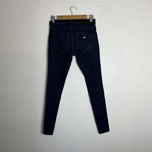 Miss Sixty Jeans Women's W28 Dark Blue Mesh Stretch Skinny Made in Italy - Picture 1 of 21