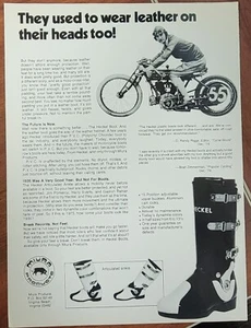 1975 Heckel Motocross Articulated Ankle Boot Ad - Picture 1 of 1