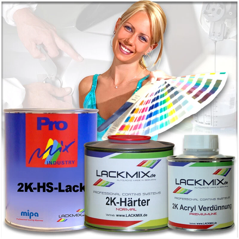 2,0L.  2K-HS-Acryl-Autolack 3er Set / VW - AUDI Farbcode wählbar. Hochglänzend  - Bild 1 von 1