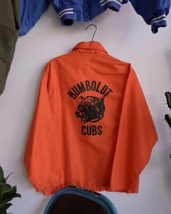 Vintage Humboldt Cubs Pla-Jac Dunbrooke Made In USA 80s Coach Jacket - Small - Picture 1 of 6