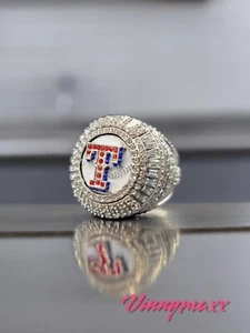 🔥 Texas Rangers 2023 Baseball Champions Ring Garcia Fans Souvenirs Size 11 🔥 - Picture 1 of 4