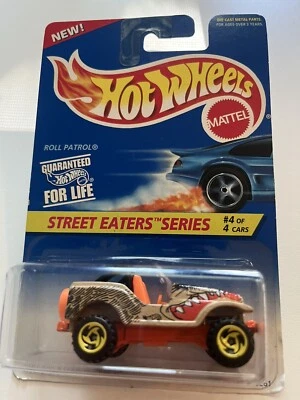 Jeep Street Eaters Series Roll Patrol 1997 Hot Wheels tostado con ruedas de radios DW3Y Foto 1 de 3