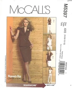 2007 McCall's M5397 Miss Petite Lined Jacket size AX5 4-12 sewing pattern uncut - Picture 1 of 3
