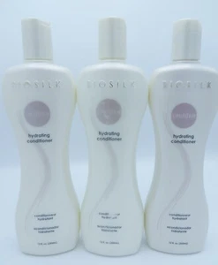 BIOSILK HYDRATING CONDITIONER 12 OZ (Lot of 3) Scuffed! - Picture 1 of 2