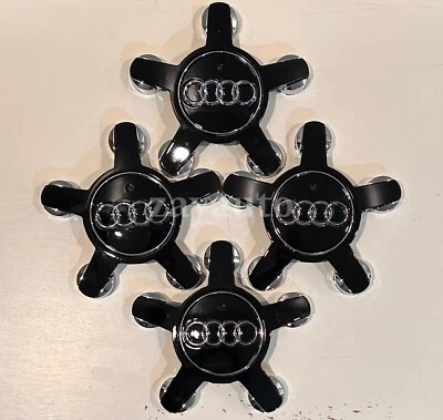 1 pc 135mm Audi Black Wheel Center Hub Caps  A4 A5 A8 S4 S5 4F0601165N - Image 1 of 4