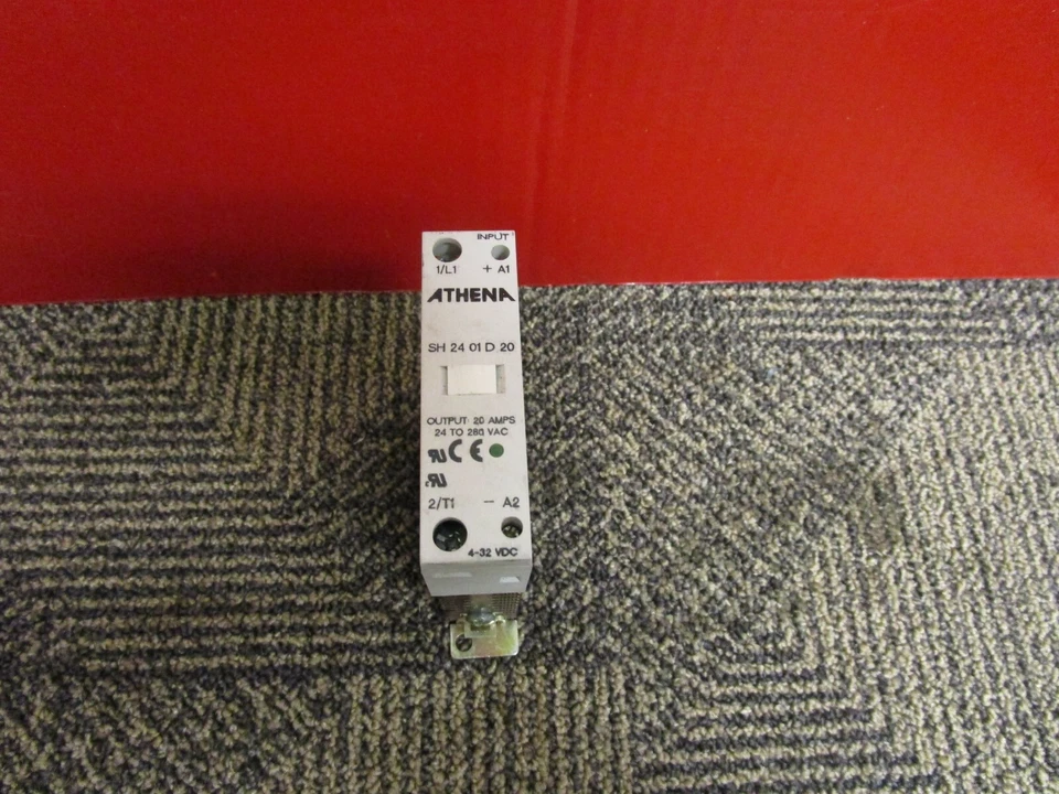 ATHENA CONTROLS SOLID STATE RELAY SH 24 01 D 20 4-32Vdc 24-280Vac 20A SH2401D20 - Image 1 of 4