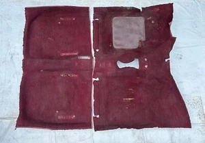Alfombras interior delantero trasero rojo original Opel Rekord C Commodore A 2TL - Imagen 1 de 6