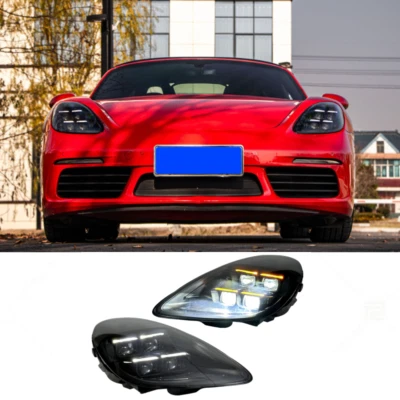 For Porsche 718/982 Boxter Cayman 2016-25 LED Headlight Assembly Front Lamps 2X - Image 1 of 4
