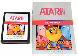 Ms. Pac-Man (Atari 2600, 1982) Ms. Pacman (Cartridge & Manual) NTSC #3 - Picture 1 of 11