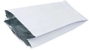 Bolsas de papel forradas con papel aluminio pollo barbacoa Naan comida caliente 7 x 9" bolsas forradas con papel aluminio - Imagen 1 de 8