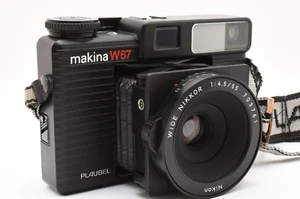 PLAUBEL Makina W67 6x7 Film Camera 55mm f/4.5 wide angle lens with Strap B247570 - Picture 1 of 13