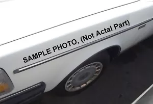 1986-1993 Volvo 240 DRIVERS LEFT FRONT FENDER Black & Chrome Beltline Molding - Picture 1 of 15