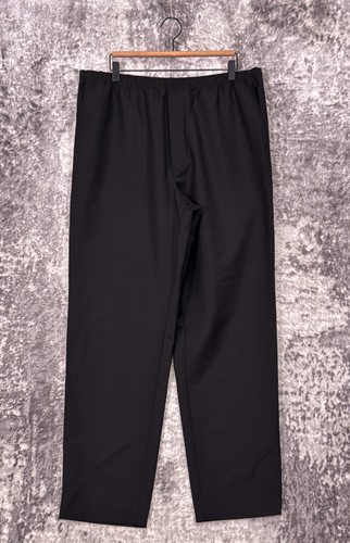 Nuovi pantaloni Acne Studios 52 US XL da uomo neri in misto lana pantaloni tuta larghi