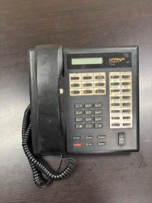Comdial Unisyn 1022S-FB Black 22 Button Black Speaker Display Phone - Image 1 of 4