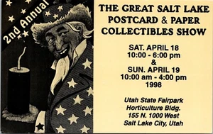 Tarjeta postal de 1998 de Great Salt Lake y colección de papel - Imagen 1 de 2