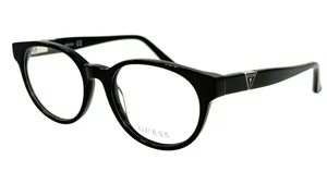 Guess GU9202 Womens Plastic Eyeglass Frame 001 Shiny Black 47-16 Spring Hinges - Picture 1 of 5