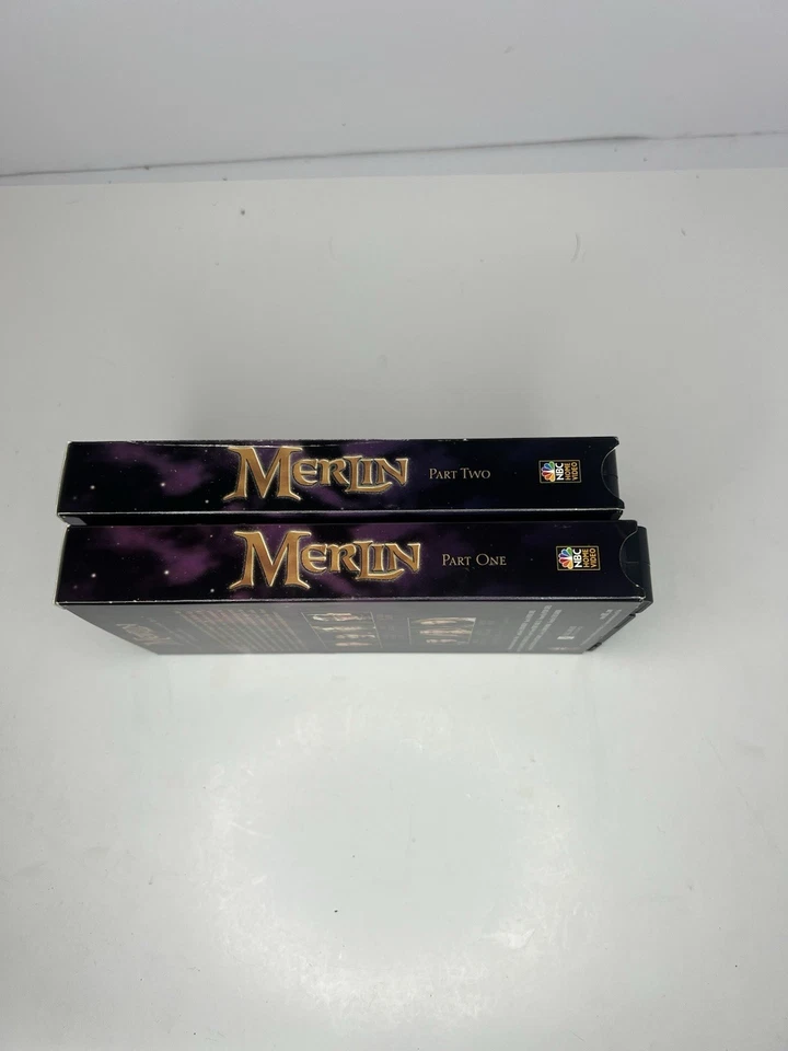 Merlin VHS Tape 1998 Fantasy / Adventure TV Mini Series Sam Neil SHIPS FREE - Image 1 of 1