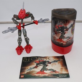LEGO Bionicle "RAHKSI TURAHK" #8592 - Retired 2003 - with Manual + Canister